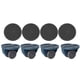 thumbnail image 1 of Kearding Paquete de 4 ruedas para muebles sin perforación, autoadhesivas, multiusos, cajas de almacenamiento de cubos de basura, ruedas para sala de Almacenamiento y organización del hogar Azul Kearding HA064108-02B, 1 of 6