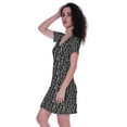 thumbnail image 3 of Moomaya Printed MidiDressFor Women Short Sleeves Above Knee-Length Summer Casual Dresses, 3 of 5