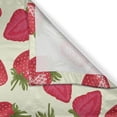 thumbnail image 3 of Ambesonne Fruits Kitchen Curtains, Strawberries Vivid Food, 55"x39", Eggshell Red Olive Green, 3 of 3