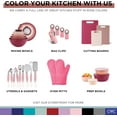 thumbnail image 3 of COOK WITH COLOR Meal Prep Containers, Wide Mixing Bowls Food Storage with Lids, Rose Ombre Deep, 8 Pc Set, 3 of 10