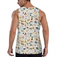 thumbnail image 3 of Easygdp Dogs Funny Pets Men's Tank Top, Sleeveless Muscle T Shirts, Breathable, Quick-Dry, Loose for Gym, Running, Fitness - XX-Large, 3 of 9