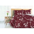 thumbnail image 3 of Ambesonne Space Down Alternative Quilt Comforter, Outer Space Astronaut Moon, Twin, Ruby Eggshell, 3 of 5