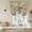 Light Beige, variant on Beige Spring Floral Balloon Curtains 63 Inch Length for Living Room/Bedroom, Elegant Pastoral Flowers Birds Watercolor Rod Pocket Privacy Door Curtains Decorative Tie Up Shade for Window 52"x63"