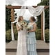 thumbnail image 4 of Vestido de dama de honor Dessiny Dusty Rose Chifon con volantes escalonados, 4 of 7