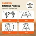 thumbnail image 4 of VEVOR Folding Saddle Rack, 28 x 19 x 37.5 in, Freestanding Horse Saddle Stand, Portable Horse Blanket Holder, Heavy Duty Steel Saddle Rack for English & Western Saddles, Tack Storage, Black, 4 of 9