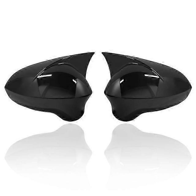 Glossy Black / Carbon Fiber Rearview Wing Mirror Covers Caps For Seat Leon MK2 1P Ibiza MK4 6J 2008-2017 Mirror Case Cover