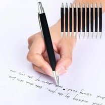 Japceit 10-Pack Retractable Ballpoint Pens, Smooth Writing Black Ink with Comfortable Grip, Reliable and Compact for Office, Work, and Everyday Note-Taking