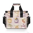 thumbnail image 7 of FORMRS Insulated Cooler Bag 24 Cans Capacity Soft Leakproof Lunch Box with Side Pockets, Purple Jam Jars, 7 of 7