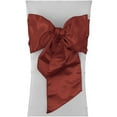 thumbnail image 3 of LA Linen Bridal Satin Chair Bow Sashes (Set of 10), 3 of 7