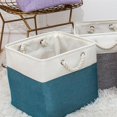 thumbnail image 2 of Collapsible Linen Storage Basket With Liner For Toy Organization In Bedroom Or Living Room Basket Storage,c, 2 of 5