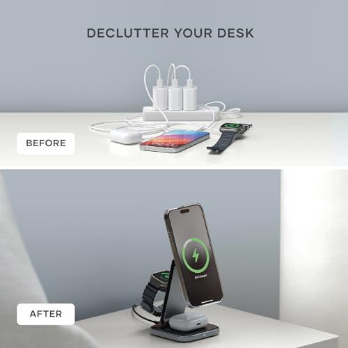 3-in-1 Foldable Qi2 Wireless Charging Stand