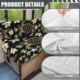 thumbnail image 6 of XYZCANDO Sea Turtle RV Dinette Cushions Floral Camper Decor Universal Bench Cushion Comfortable Couch Cover 2 Cushion Sofa Stretchable Slip Covers for Loveseat Furniture Covers for Women Black, 6 of 7