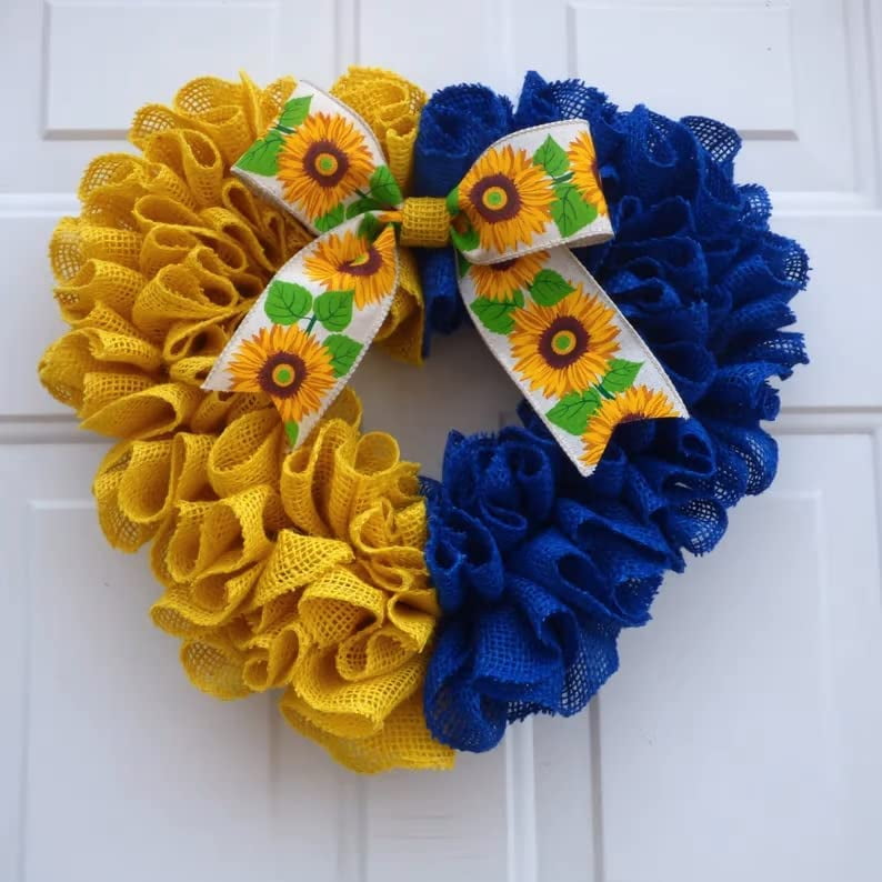 Ukraine Handmade Fabric Wreath