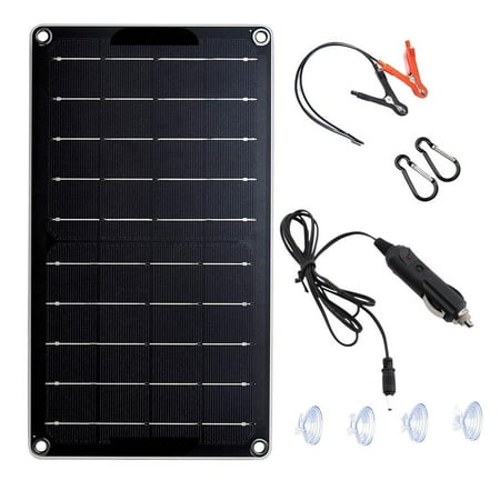 

Yungwalm Solar Battery Charger Solar Panel Trickle Charger 10W 12V Solar Panel Charger Solar Battery Maintainer High Conversion Rate Solar Chargers for Electronic Devices adaptable