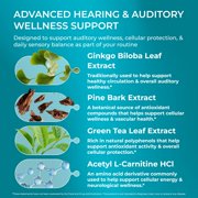 PUREHEALTH RESEARCH Hearing Support Formula - Ear Health Supplement - Calm Ear Support & Auditory Health