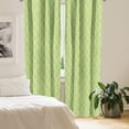 thumbnail image 2 of Ambesonne Leaves Curtains, Green Curvy Twigs Botany, Pair of 28"x84", Pale Green White, 2 of 5