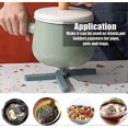 thumbnail image 3 of 4 Pcs Foldable Trivets Trivet for Hot Pans Expanding Pot Holder X-shaped Foldable Silicone Trivets Silicone Non-Slip Thick Heat-Resistant Folding Pad, 3 of 5