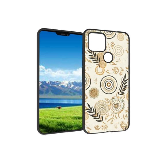 Abstract-boho-1 Phone Case, Degined for Google Pixel 4A 5G Case Men Women, Flexible Silicone Shockproof Case for Google Pixel 4A 5G