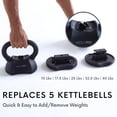thumbnail image 2 of Set de pesas rusas ajustables Polyfit 30/40/50 libras para gimnasio en casa, 2 of 7