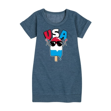 

Instant Message - USA Popcicle - Toddler & Youth Girls Fleece Dress