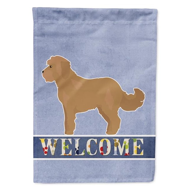 Carolines Treasures CK3728GF Tan Cockapoo Welcome Garden Size Flag