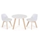 thumbnail image 2 of Costway Conjunto de Mesa y Sillas para Niños de 3 Piezas con Patas de Madera Blanco 60 x 50,5 cm, 2 of 10