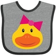 thumbnail image 3 of Inktastic Duck Girls Girls Baby Bib, 3 of 4