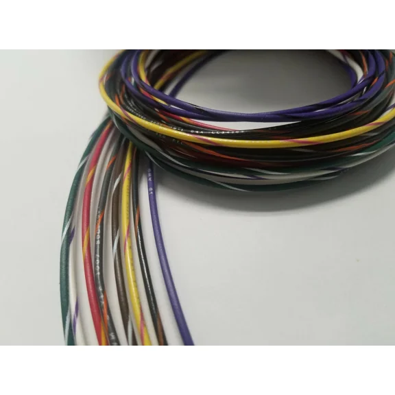 Ul1007 1007 18 Awg Gauge Stranded Hook Up Wire W Stripe Kit 5 Ft Ea 8 Color 300V