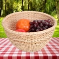 thumbnail image 3 of Dekaim Rattan Storage Basket, Round Shape Rattan Bread Fruit Snacks Storage Baskets Food Serving Baskets(), 3 of 8