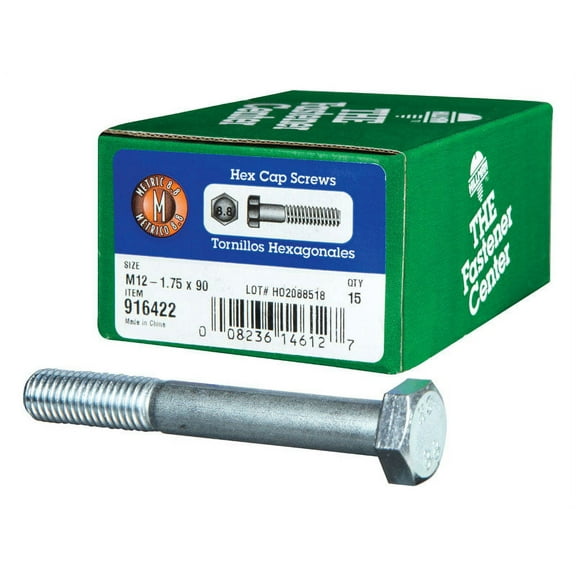 Hillman M12-1.75 mm Metric Heat Treated Zinc Steel Hex Head Cap Screw