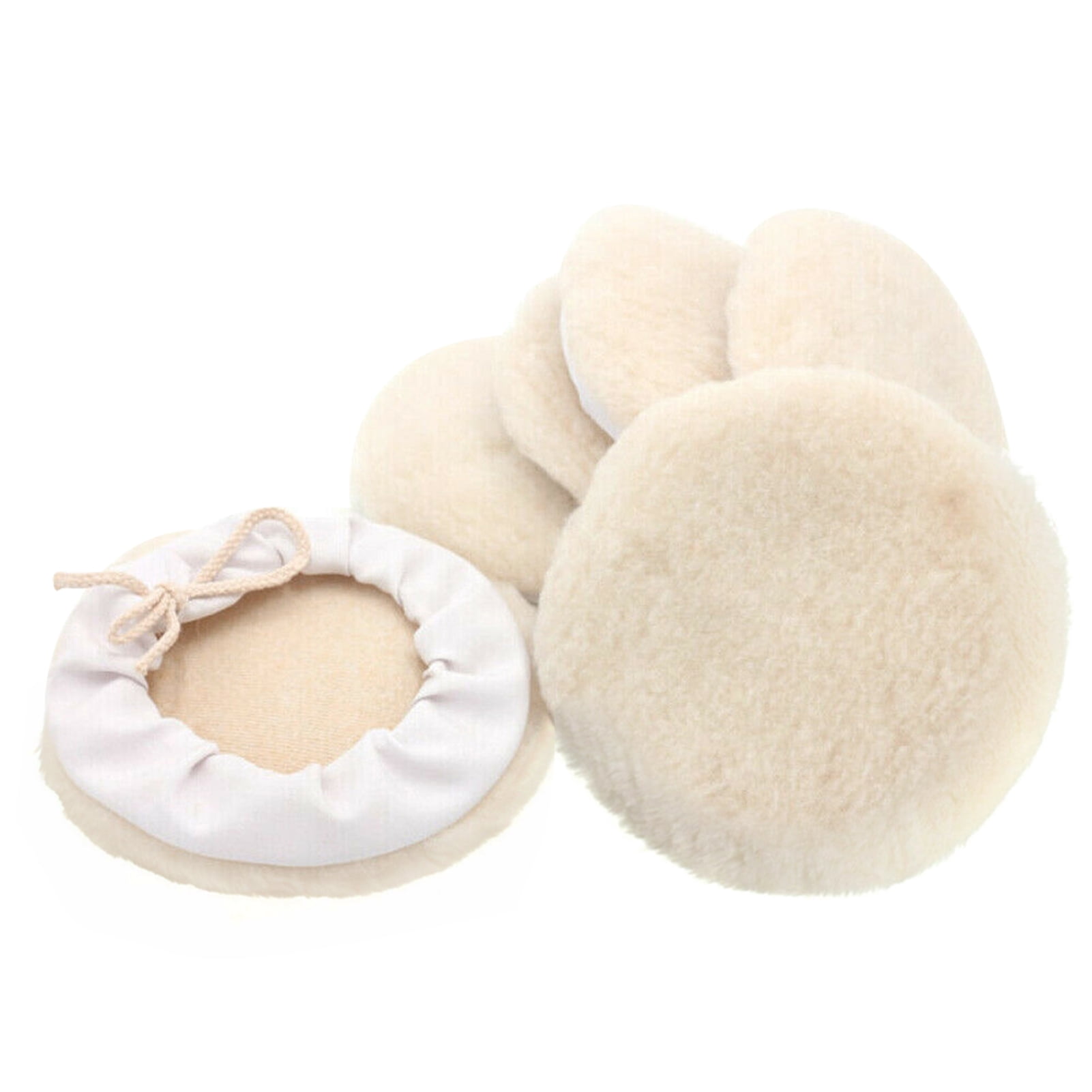 6Pcs 7-Inch Buffing Pads Car Bonnet Buffing Waxing Pad Kit Buffer Polishing Polisher Pad Wool Buffering Pads For Drill Body Buffing & Polishing Pads