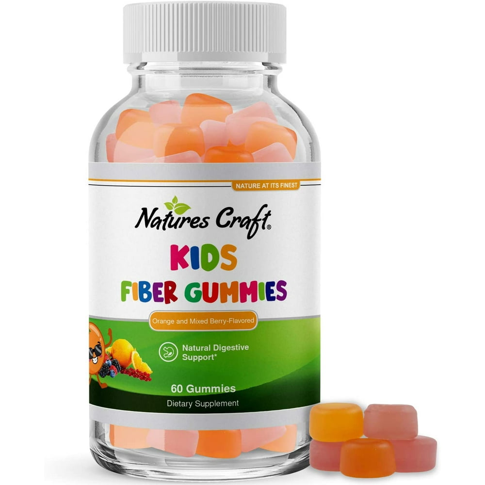 Kids Fiber Gummy Prebiotics Supplement Soluble Fiber Gummies for Kids
