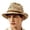 Khaki, variant on Unisex Hollow‑Woven Straw Fedora Hat Braided Leather Band Summer Travel Wide‑Brim Sun Hat Men Women Couple Outdoor Beach Panama Headwear