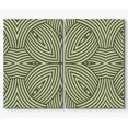 thumbnail image 3 of PixonSign Canvas Print Wall Art Green and Brown Circular Woven Pattern Abstract Shapes Drawings Modern Art Contemporary Colorful Multicolor Ultra for Living Room, Bedroom, Office - 24"x36"x2, 3 of 5