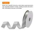 thumbnail image 3 of Uxcell Satin Ribbon Grosgrain Solid Silk Wedding Bouquet Ribbon for Valentine's Day Gift Wrapping Cake Box Bows Grey-1" x 25 Yard, 3 of 7