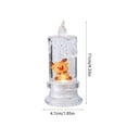 thumbnail image 2 of Christmas Exquisite Flameless Candles Liquid-Filled with Christmas Theme Figurine Inside Transparent LED Electric Candles Warm Glow Handheld & Portable Battery Operated Winter Home Decor for Holidays, 2 of 7