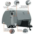 thumbnail image 4 of Classic Accessories Housse de Remorque Over Drive PolyPRO3, S'Adapte à 12'-15'L, 7'W, Modèle 4, Résiste aux Larmes, Housse de Rangement pour Remorque de Voyage, Compatible avec les Remorques R-Pod/Clamshell, Gris/blanc, 4 of 4