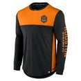 thumbnail image 2 of Men's Fanatics Black/Orange Houston Dynamo FC Striker Long Sleeve T-Shirt, 2 of 3