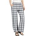 thumbnail image 3 of Frostluinai Plaid Pants Kids Girls Casual Wide Leg Pants Elatic Waist Baggy Straight Leg Trousers Funny Color Block Lounge Pants with Pocket, 3 of 9