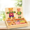 thumbnail image 2 of Casse-Tête de Compétences de Base pour Enfants, Habillez Votre Ours, Jouet Éducatif, 2 of 8