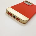 thumbnail image 3 of Compatible with iPhone 14 Pro Max Plating Case Fashion Luxury Electroplated Cover Ultra Thin Slim 3 in 1 Camera Protection Cover for iPhone 14 Pro Max Women Girls Men Red, 3 of 14