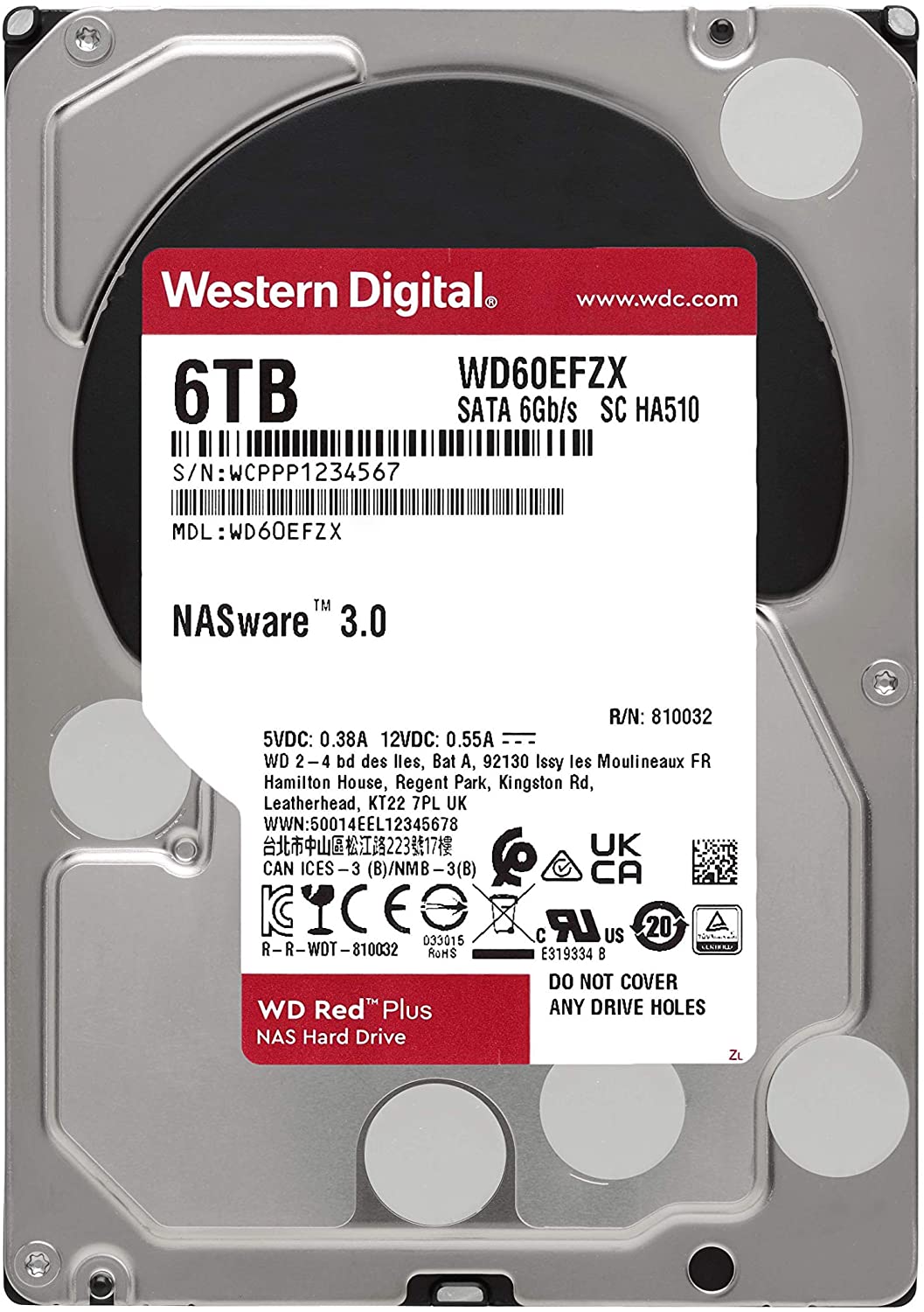 WD101EFBX ［WD Red Plus（10TB 3.5インチ SATA 6G 7200rpm 256MB CMR