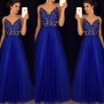 thumbnail image 4 of Women Formal Wedding Bridesmaid Long Evening Party Ball Prom Gown Cocktail Dress, 4 of 5