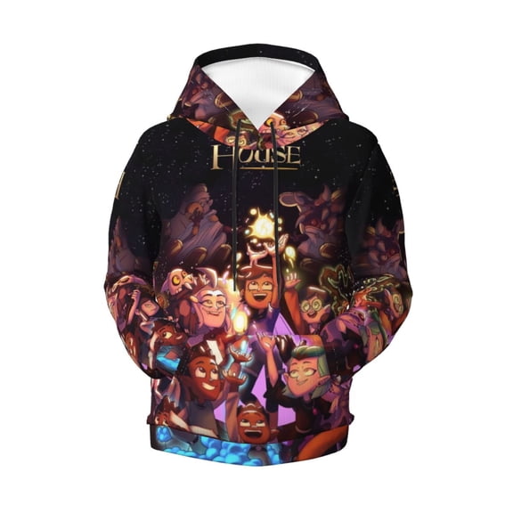 The Owl House Teen Boys Girls Hoodies 3D Printed Hooded Sweatshirts for Kids Long Sleeve Casual Unisex Pullovers with Pockets