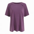 thumbnail image 4 of Women Oversized T Shirts Short Sleeve Summer Casual Loose Top Basic Tee with Pocket Fashion Casual Short Sleeve Shirts Classic Fit Crew Neck Tees Tops, 4 of 6