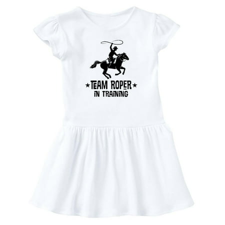

Inktastic Team Roper In Training Cowboy Gift Baby Girl Dress