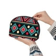 thumbnail image 6 of YFYANG 2 Piece Women's Portable Makeup Bags, Vintage Bohemian Stripes Clutch Travel Toilet Bags Cosmetic Organizer, 6 of 7