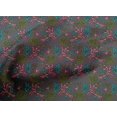 thumbnail image 4 of oneOone Cotton Poplin Fabric Leaves & Floral Block Printed Fabric 1 Yard 42 Inch Wide, 4 of 4