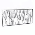 thumbnail image 7 of HomeStock Modern Motifs Black Abstract Trees Rectangular Metal Wall Decor, 7 of 7