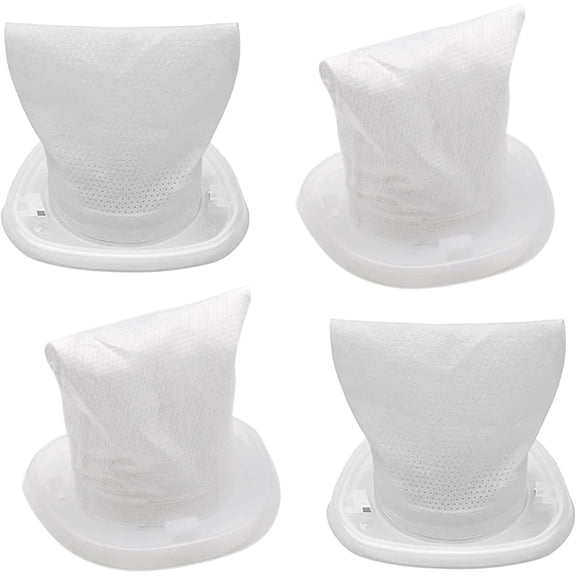 HQRP 4-Pack Filter compatible with Black Decker HNVC115, HNVC215, HNVC220 series Dustbuster QuickClean Hand Vac Vacuum Cleaners, HNVCF10 Replacement